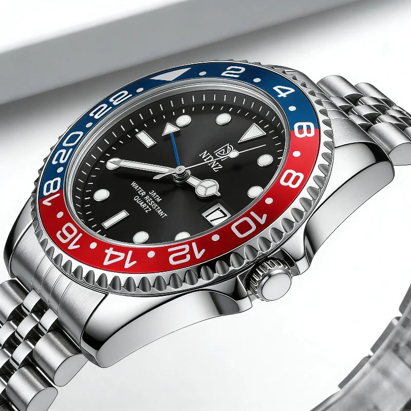 Luxury Watch Ap - NDNZ Two-Tone Bezel GMT Watch, Men's