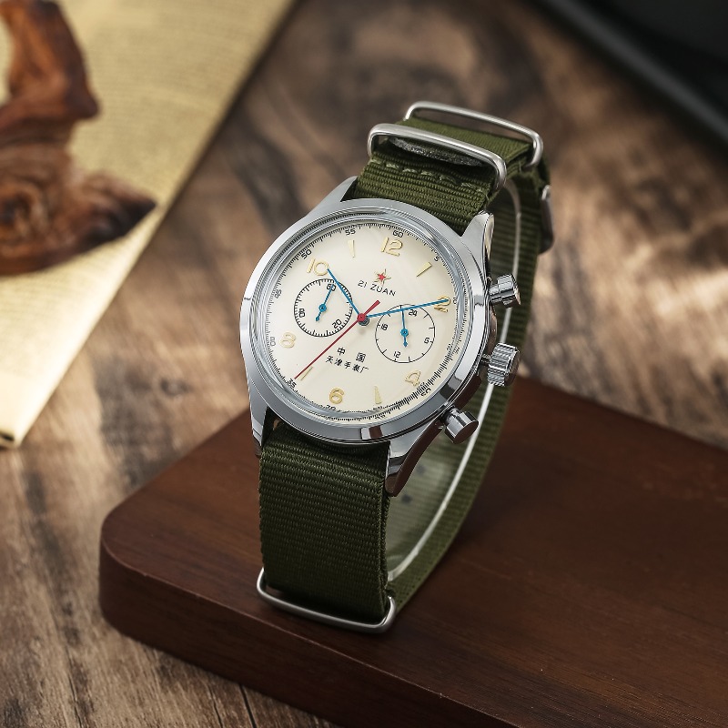 Chronograph Flyback Watch - 1963 Pilot Watch 42mm Men's Watches