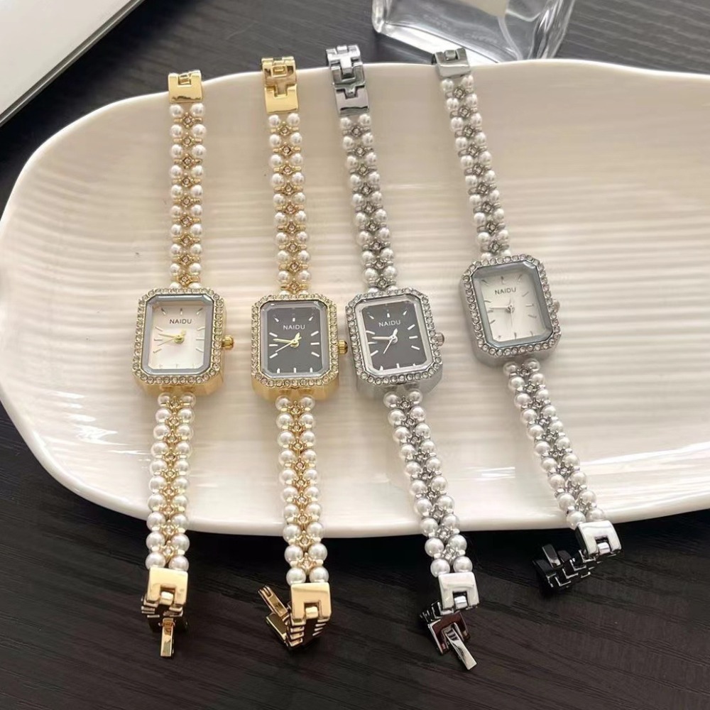 Luxury Watch For Girls - Luxury Women Watch Fashion Pearl Studded