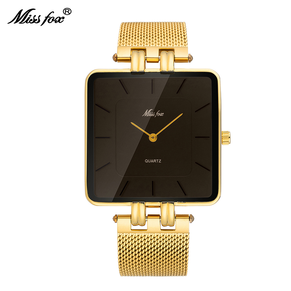 Dress Watch Ultra Thin - MISSFOX Square Quartz Watch For Men