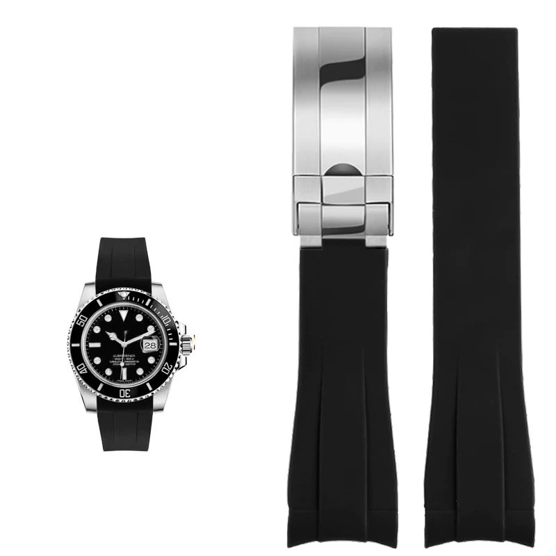 For Rolex 20mm Silicone Watch  - Rolex Watch Daytona ulasan dan harga