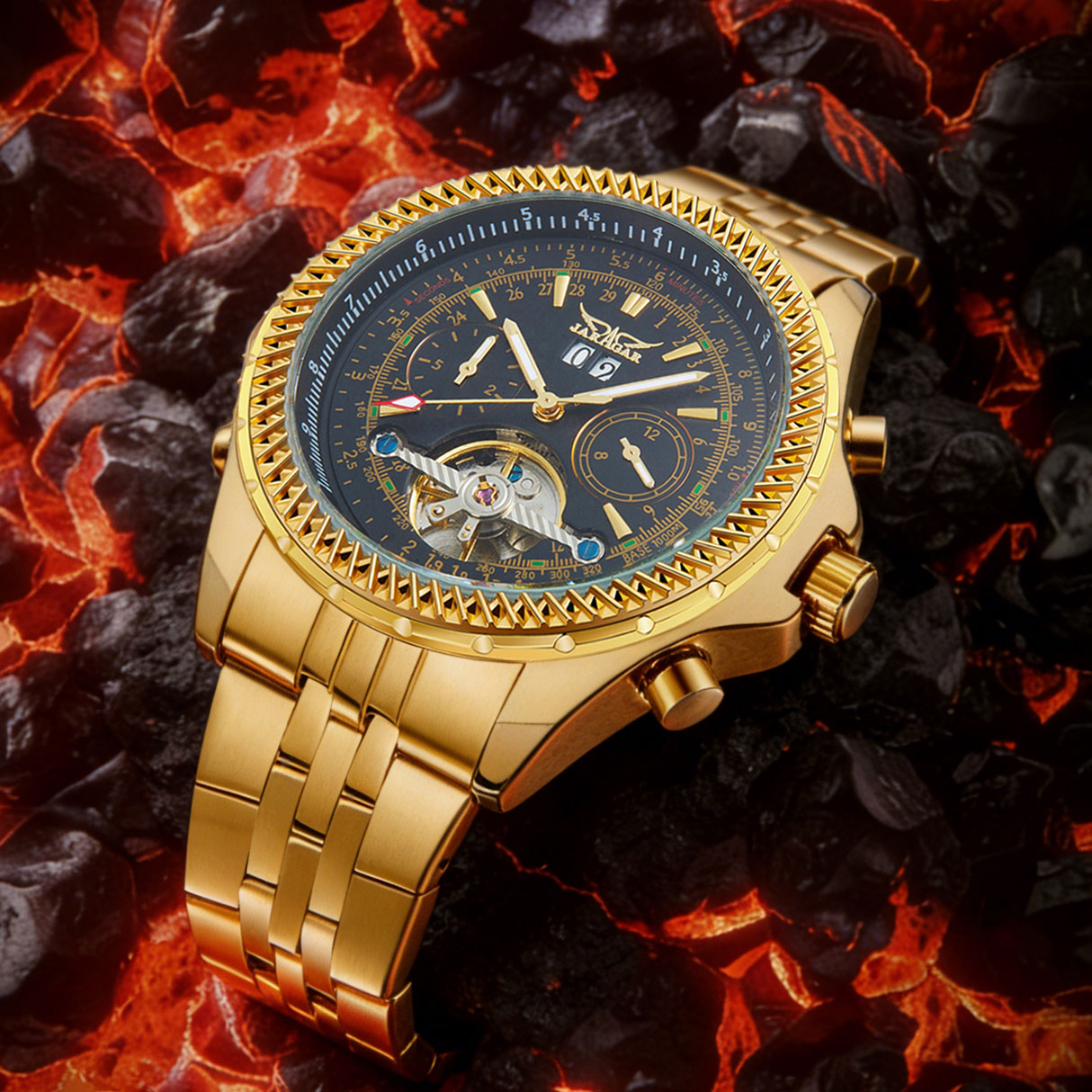 High-end Luxury Multifunctiona - Chronograph Flyback Watch ulasan dan harga