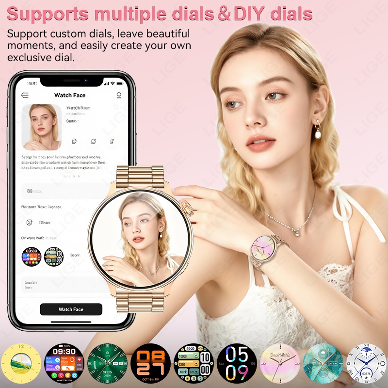 LIGE Luxury Women Smart Watch  - Luxury Watch On Wrist ulasan dan harga