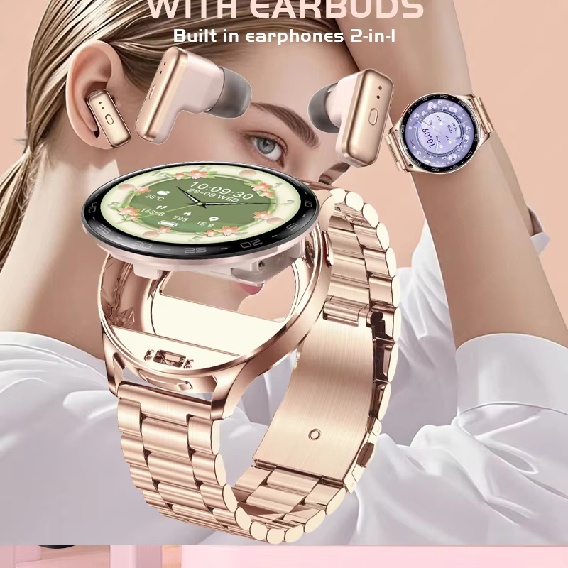 TWS 2-in-1 Headset Smart Watch - Luxury Watch On Wrist ulasan dan harga