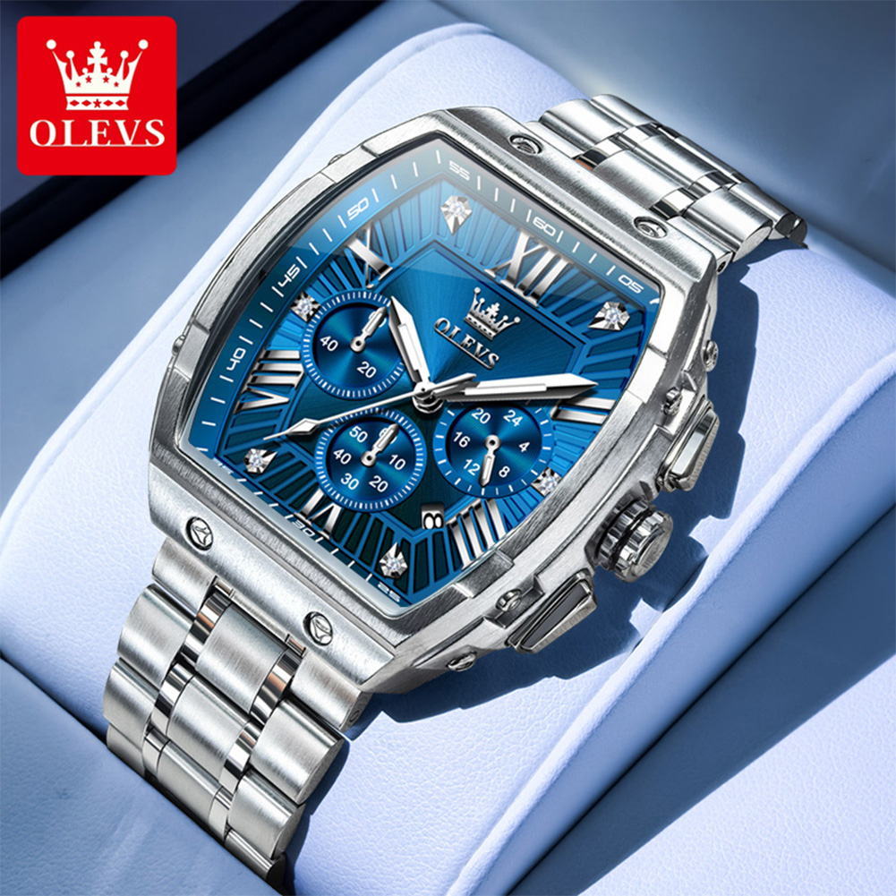 OLEVS New Design Tonneau Watch - Luxury Watch Market ulasan dan harga