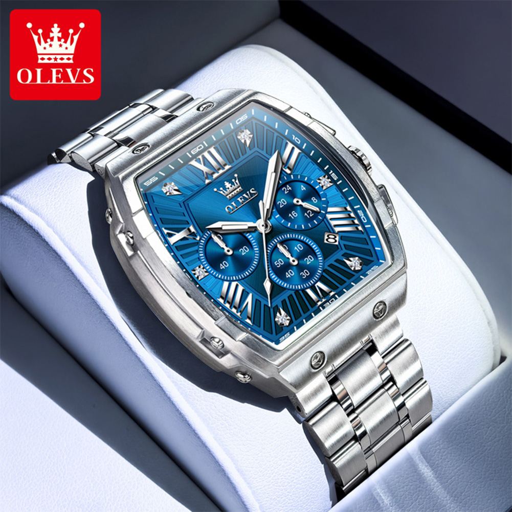 OLEVS New Design Tonneau Watch - Luxury Watch Market ulasan dan harga