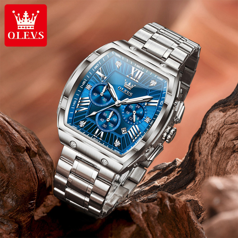 OLEVS New Design Tonneau Watch - Luxury Watch Market ulasan dan harga