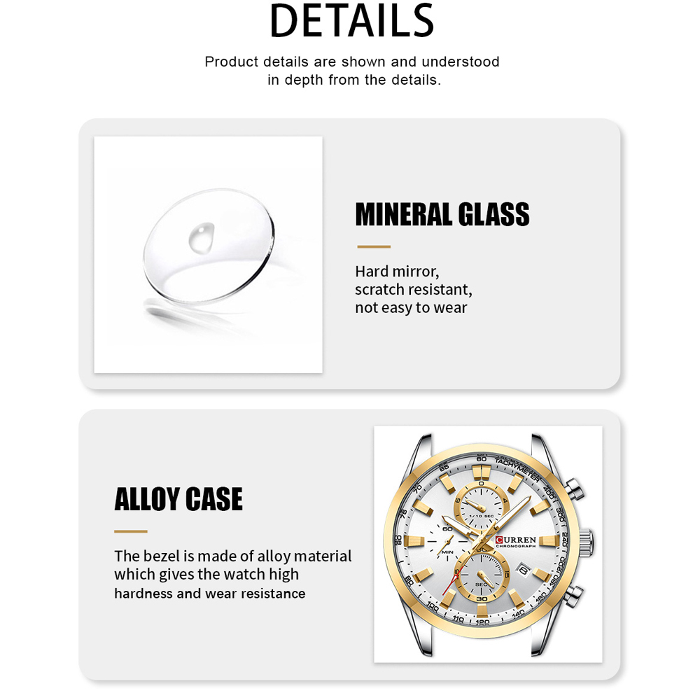 CURREN Luxury Fashion Chronogr - Luxury Watch Market ulasan dan harga