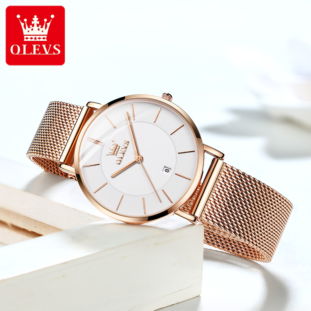 OLEVS 5869 Hot Sale Women's Wa - Dress Watch Ultra Thin ulasan dan harga