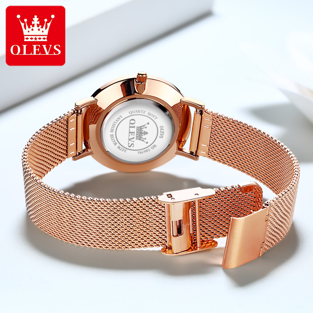 OLEVS 5869 Hot Sale Women's Wa - Dress Watch Ultra Thin ulasan dan harga