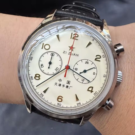 1963 Pilot Watch 42mm Men's Wa - Chronograph Flyback Watch ulasan dan harga