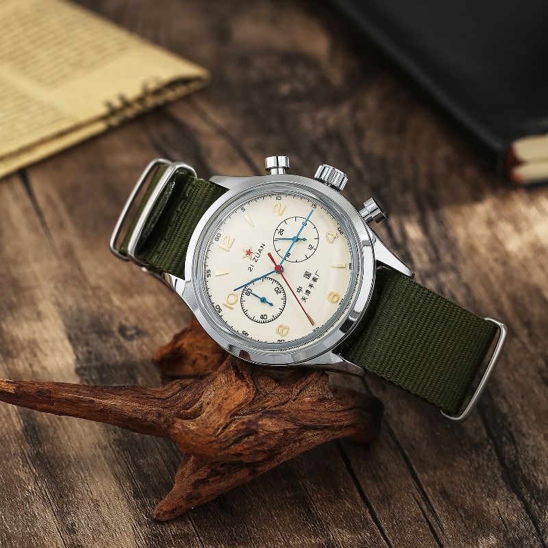 1963 Pilot Watch 42mm Men's Wa - Chronograph Flyback Watch ulasan dan harga