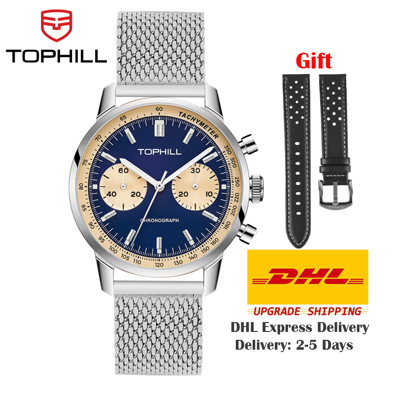 TOPHILL Chronograph Watch Raci - Chronograph Flyback Watch ulasan dan harga