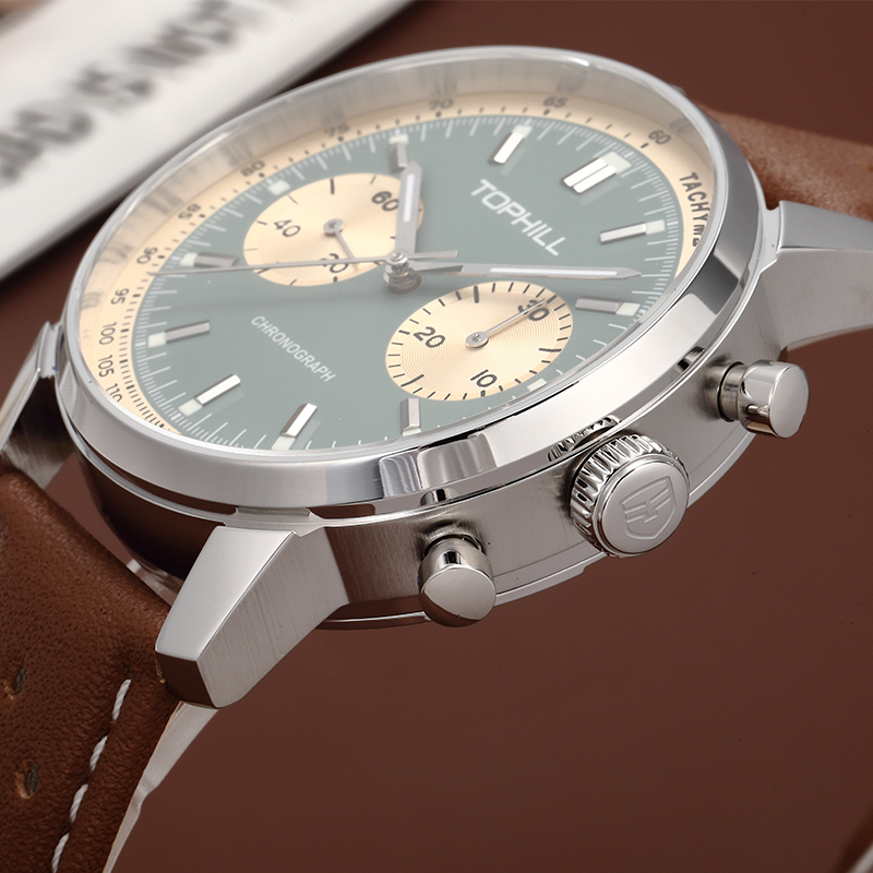 TOPHILL Chronograph Watch Raci - Chronograph Flyback Watch ulasan dan harga