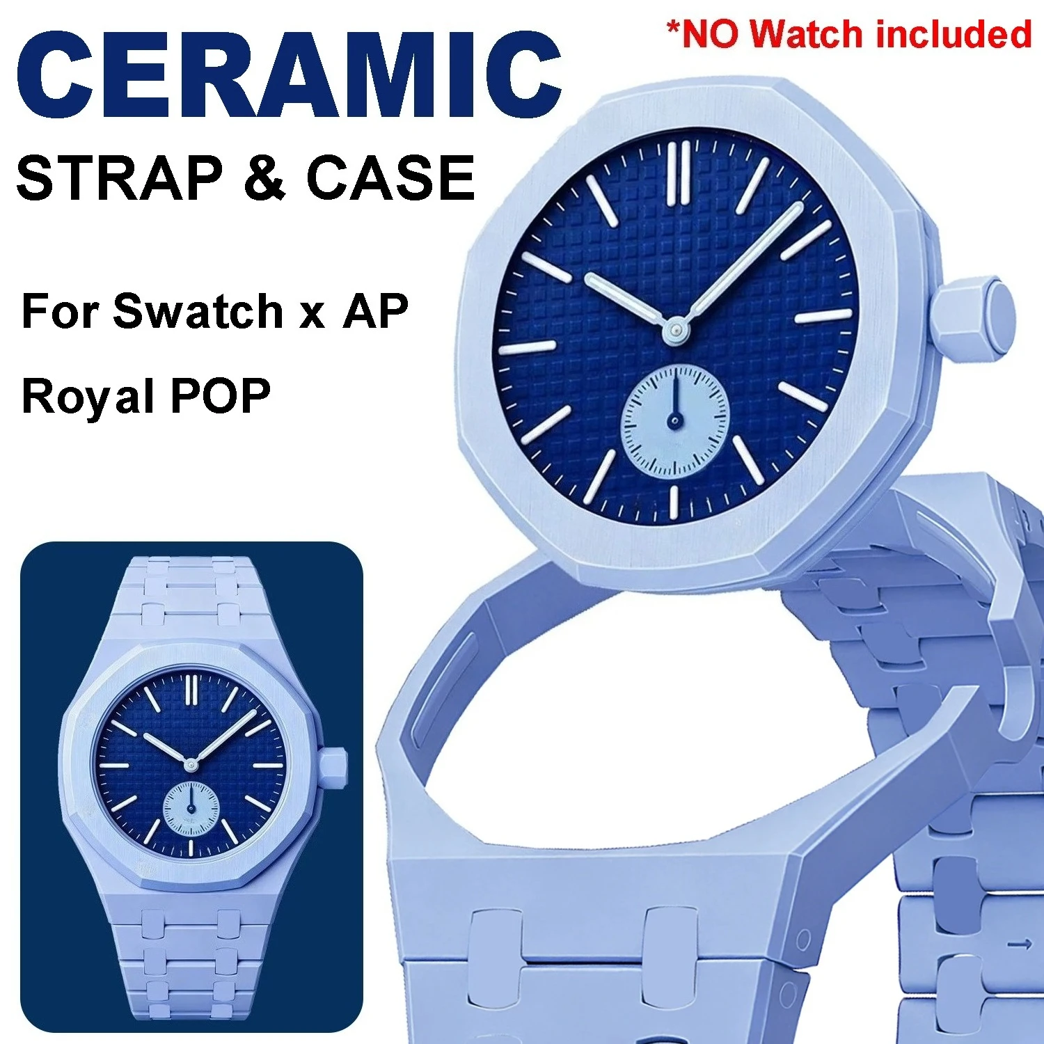 Bioceramic Case+Strap For Swat - Luxury Watch Ap ulasan dan harga