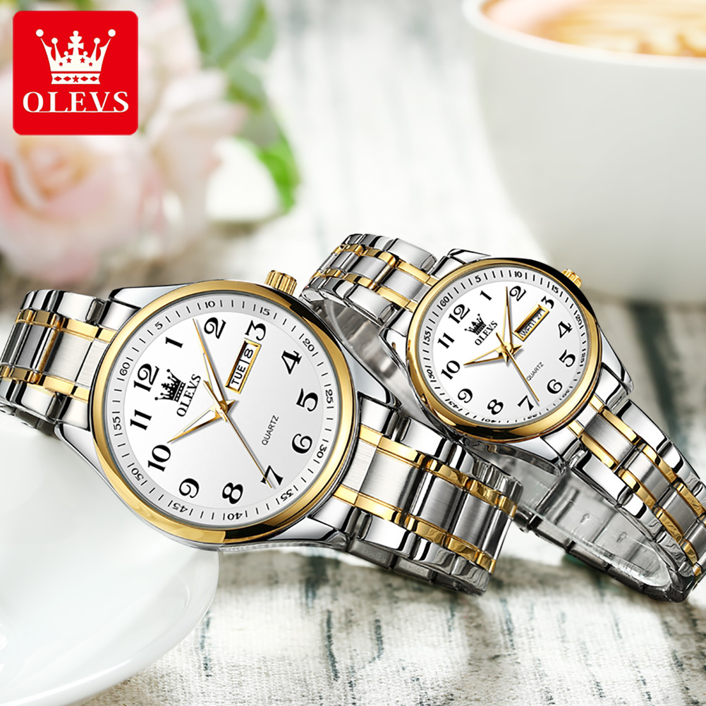 OLEVS New Fashion Couple Watch - Luxury Watch Market ulasan dan harga