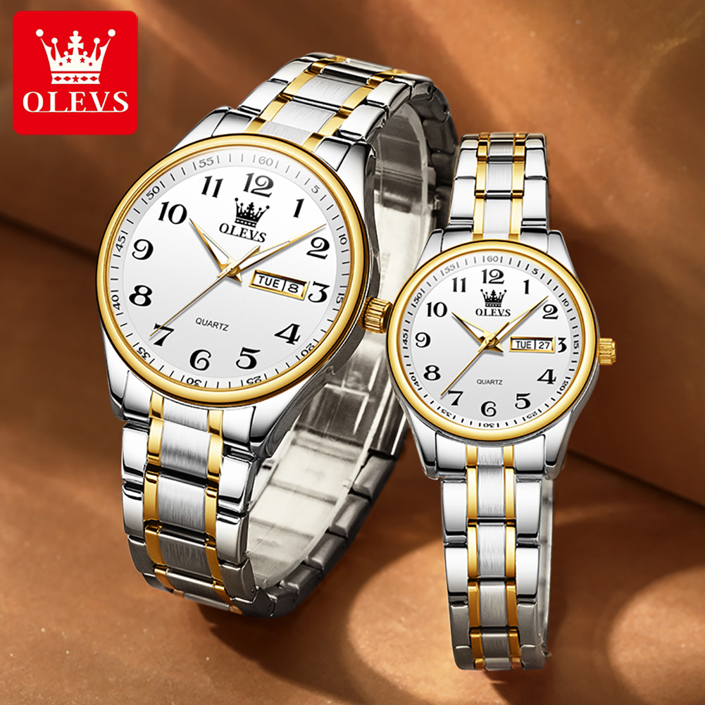 OLEVS New Fashion Couple Watch - Luxury Watch Market ulasan dan harga