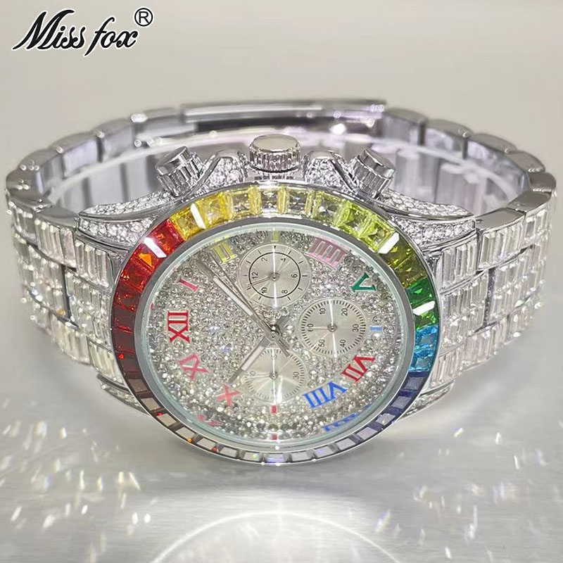 MISSFOX Luxury Iced Watch For  - Luxury Watch Market ulasan dan harga