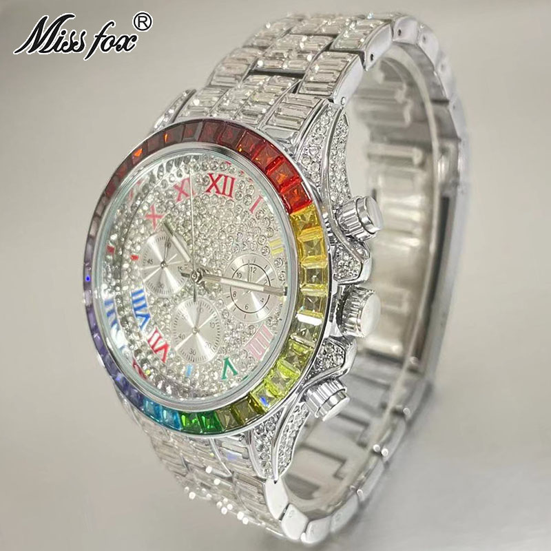 MISSFOX Luxury Iced Watch For  - Luxury Watch Market ulasan dan harga