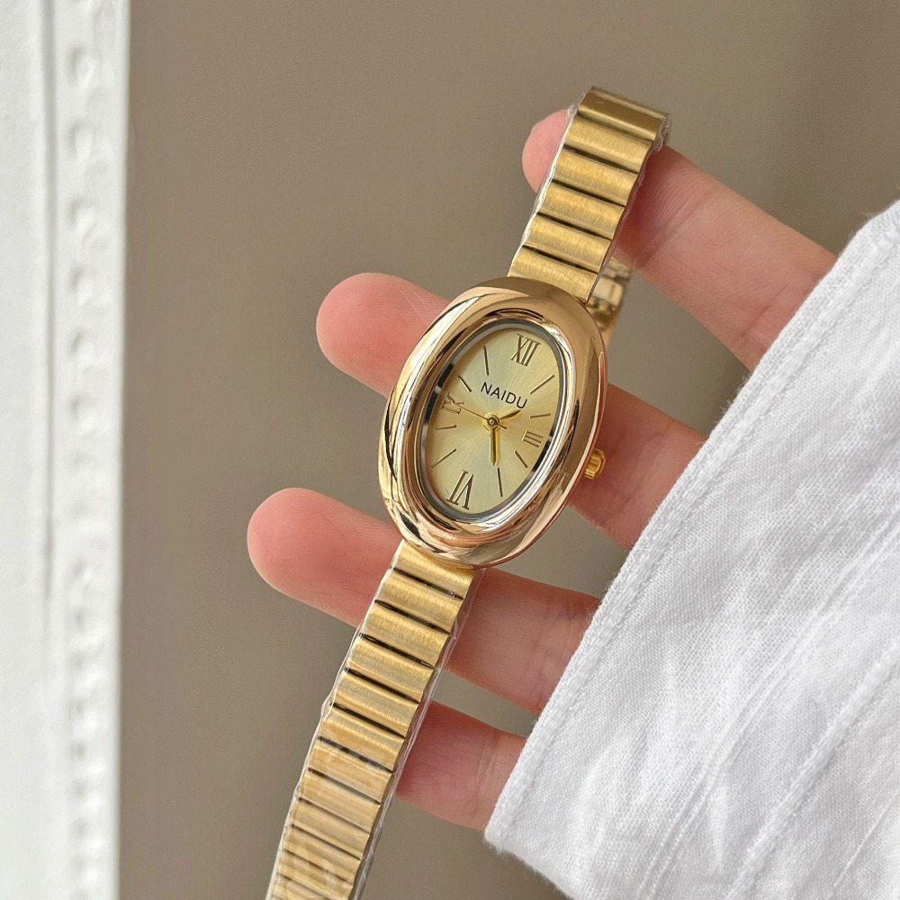 Luxury Brand Gold Oval Women Q - Luxury Watch For Girls ulasan dan harga