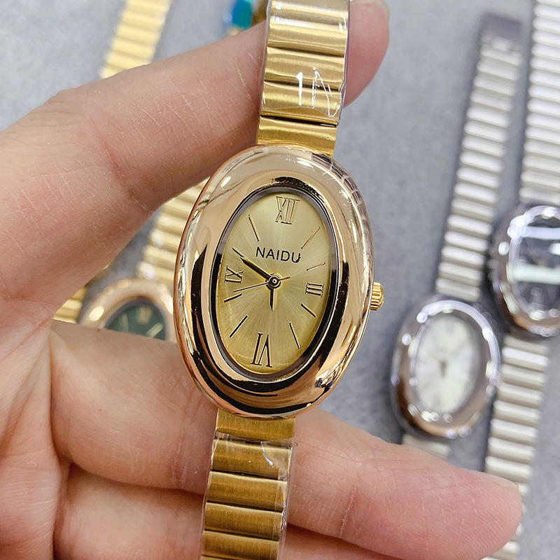 Luxury Brand Gold Oval Women Q - Luxury Watch For Girls ulasan dan harga