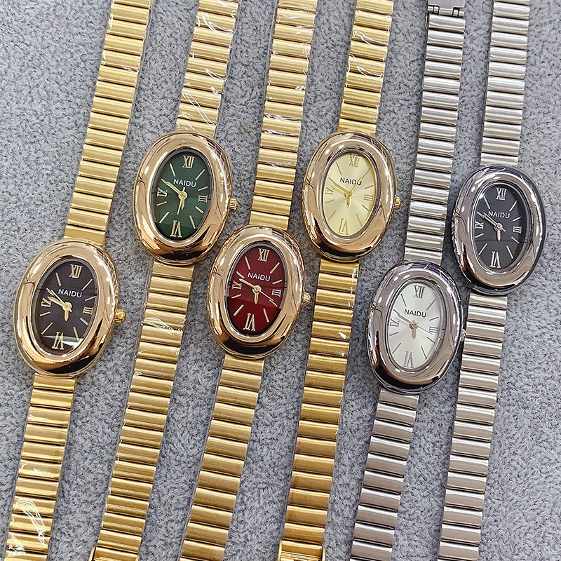 Luxury Brand Gold Oval Women Q - Luxury Watch For Girls ulasan dan harga