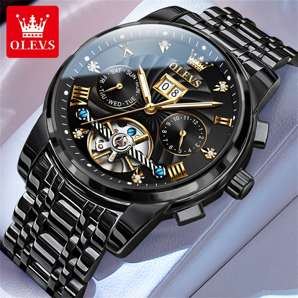 OLEVS Classic Men's Watches To - Chronograph Flyback Watch ulasan dan harga
