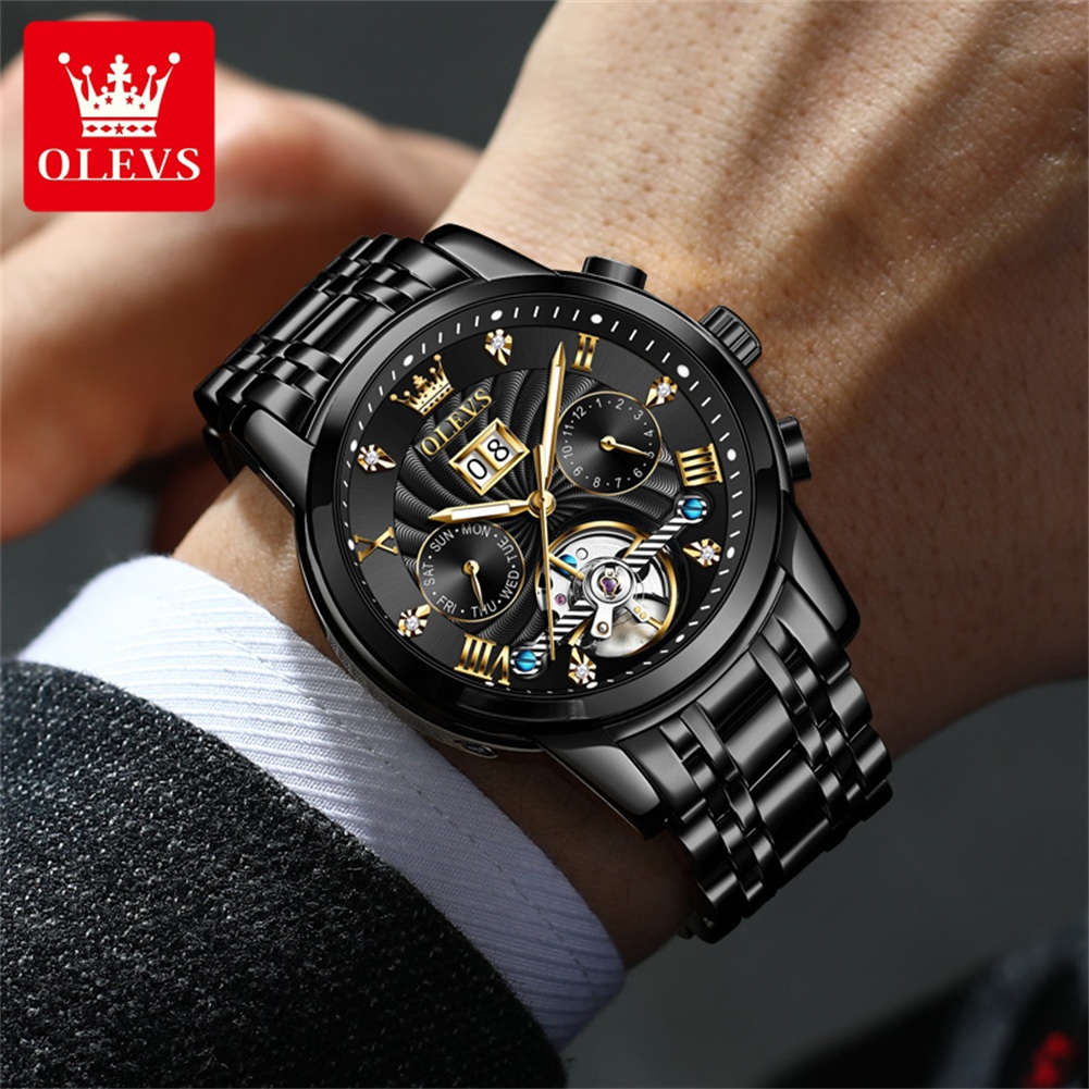 OLEVS Classic Men's Watches To - Chronograph Flyback Watch ulasan dan harga
