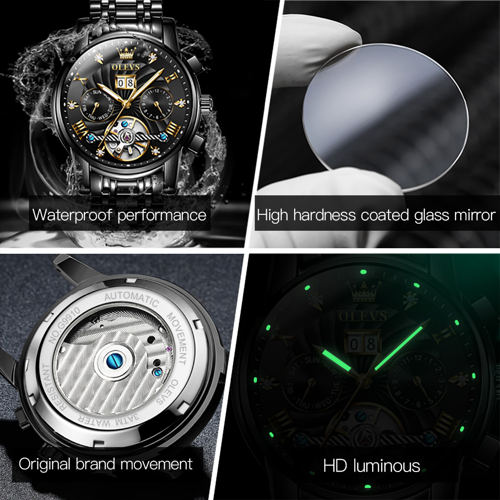 OLEVS Classic Men's Watches To - Chronograph Flyback Watch ulasan dan harga