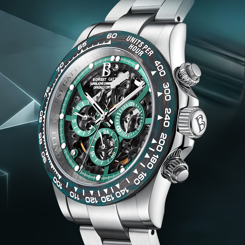 BONEST GATTI Men Watch Automat - Chronograph Flyback Watch ulasan dan harga