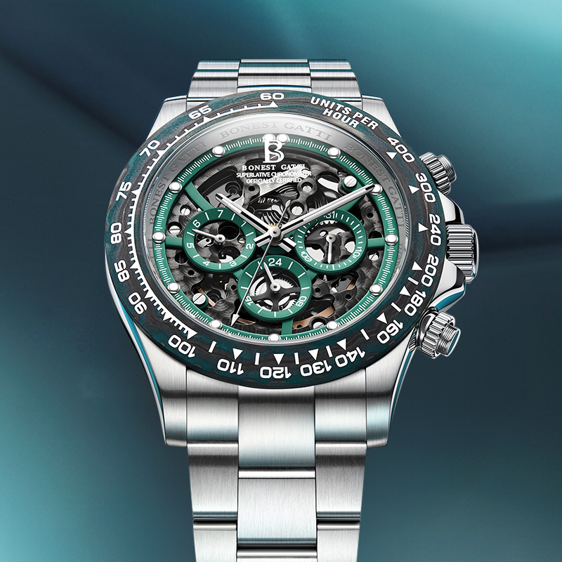 BONEST GATTI Men Watch Automat - Chronograph Flyback Watch ulasan dan harga
