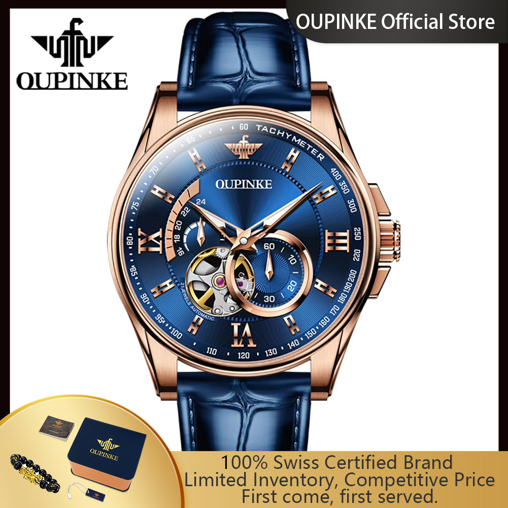 OUPINKE 3222  Original Automat - Chronograph Flyback Watch ulasan dan harga