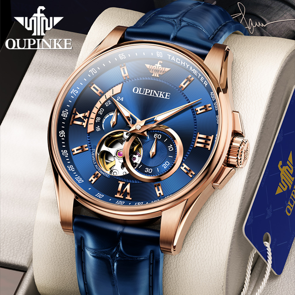 OUPINKE 3222  Original Automat - Chronograph Flyback Watch ulasan dan harga