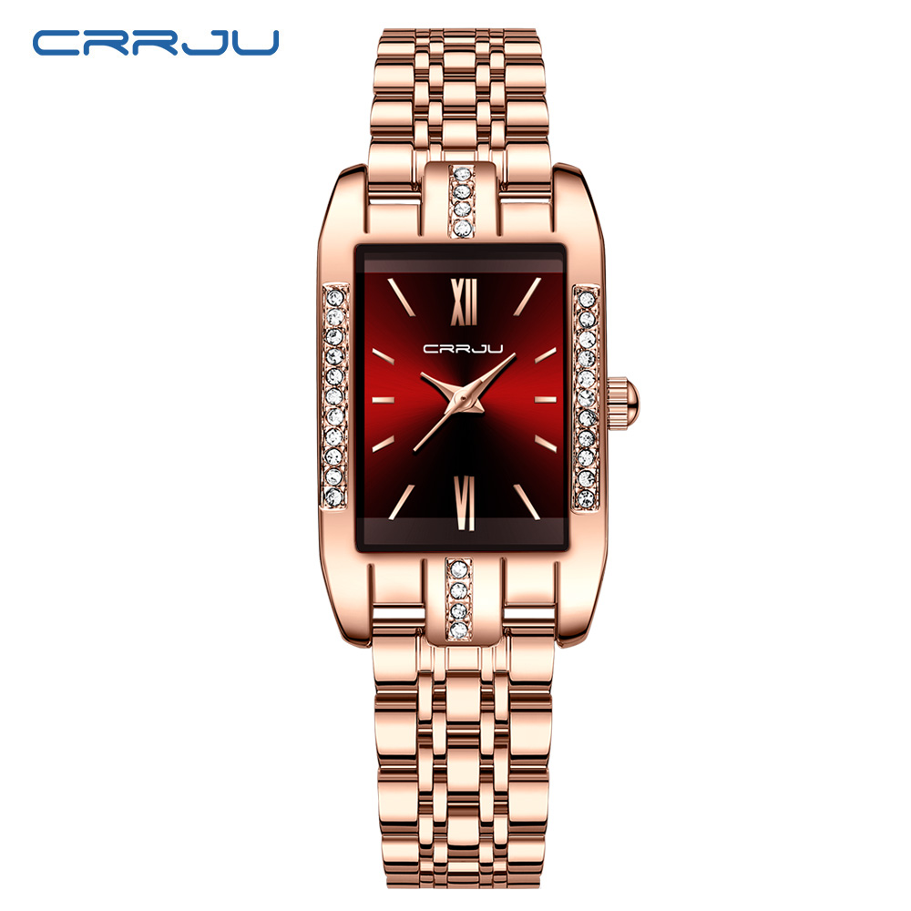 CRRJU Luxury Square Watch for  - Luxury Watch For Girls ulasan dan harga