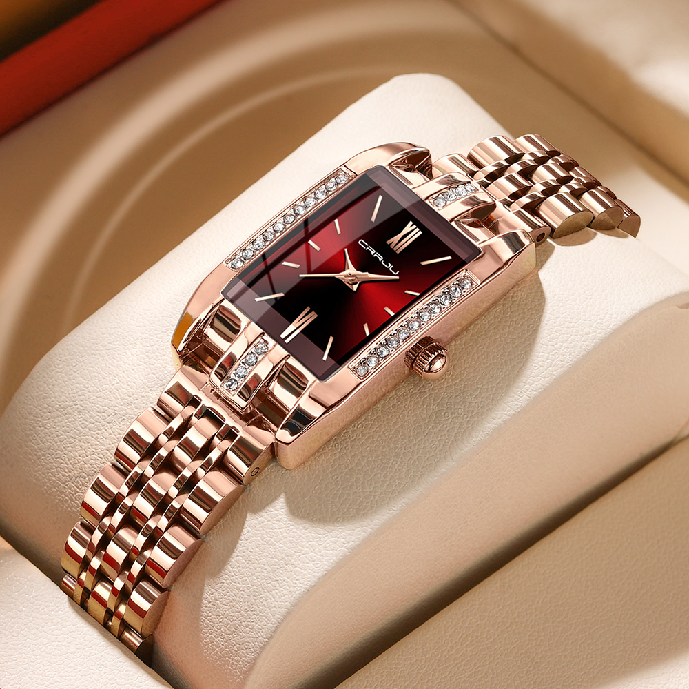 CRRJU Luxury Square Watch for  - Luxury Watch For Girls ulasan dan harga