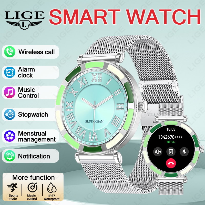 LIGE Luxury Women Smart Watche - Luxury Watch On Wrist ulasan dan harga