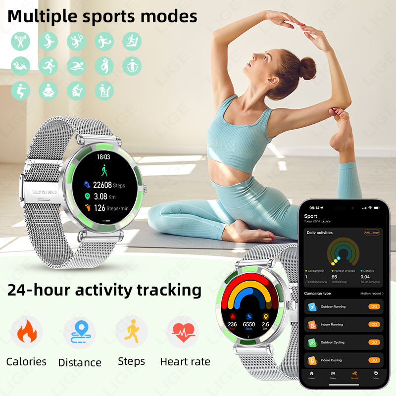 LIGE Luxury Women Smart Watche - Luxury Watch On Wrist ulasan dan harga