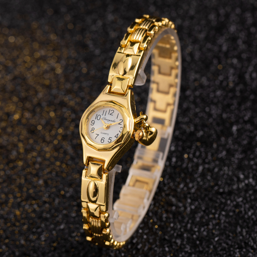 Women's Wristwatch Gold Bracel - Open Heart Watch ulasan dan harga