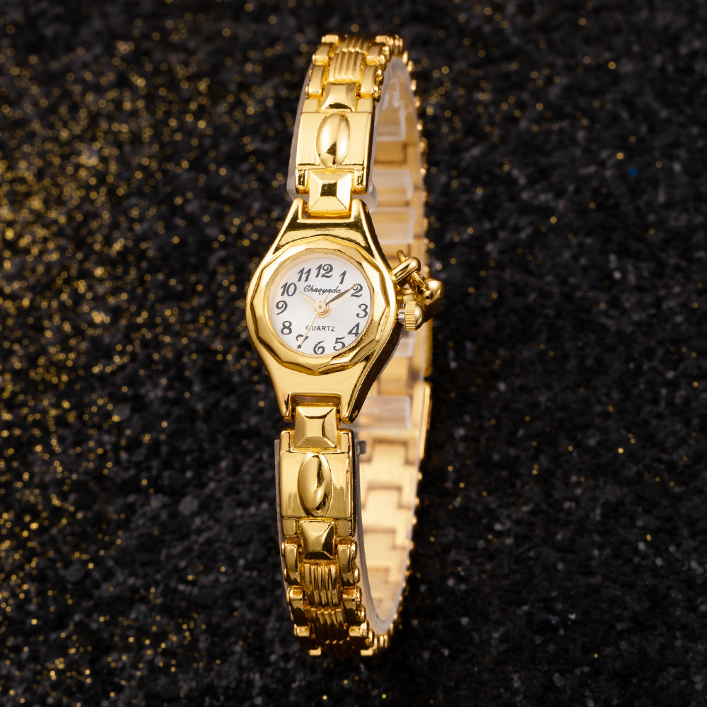 Women's Wristwatch Gold Bracel - Open Heart Watch ulasan dan harga