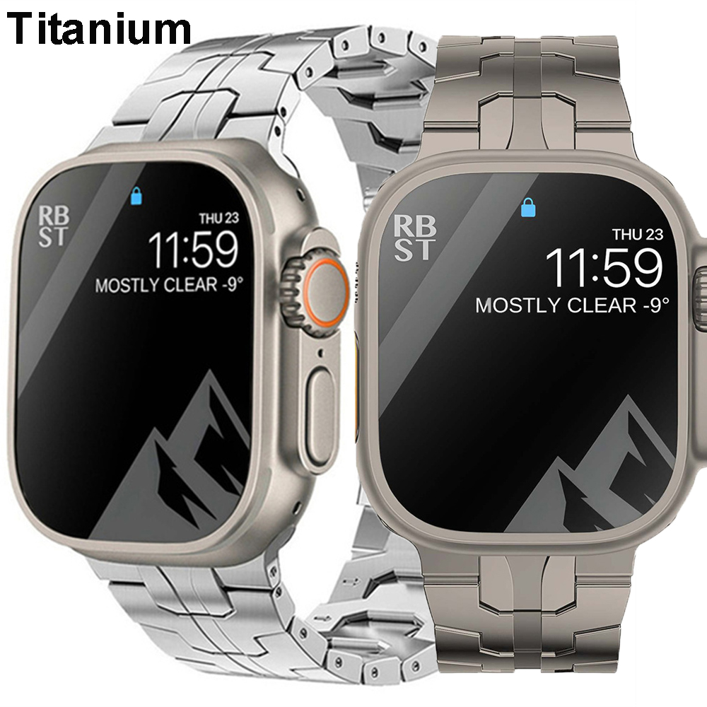 Titanium Strap For Apple Watch - Luxury Watch Ap ulasan dan harga