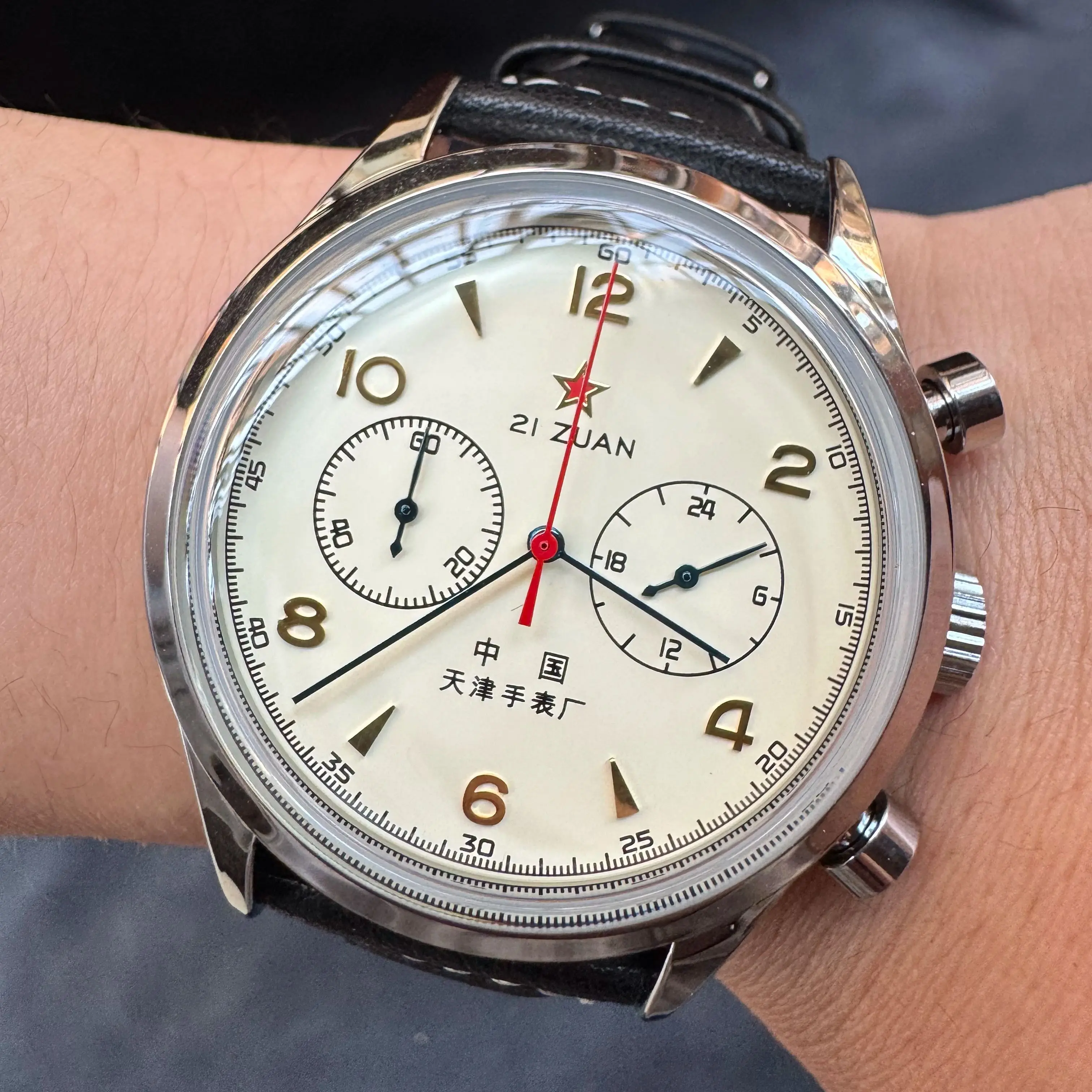 Montres pour hommes 1963 pilot - Chronograph Flyback Watch ulasan dan harga