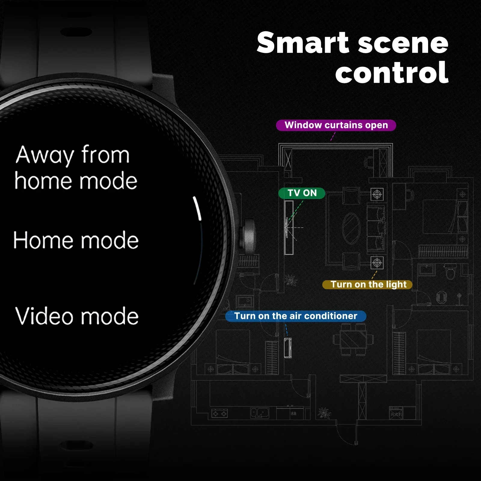 MOES Smart Watch Alexa Built-i - Open Heart Watch ulasan dan harga