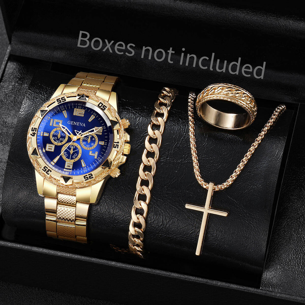 4PCS/Set Fashion Men Business  - Luxury Watch Market ulasan dan harga
