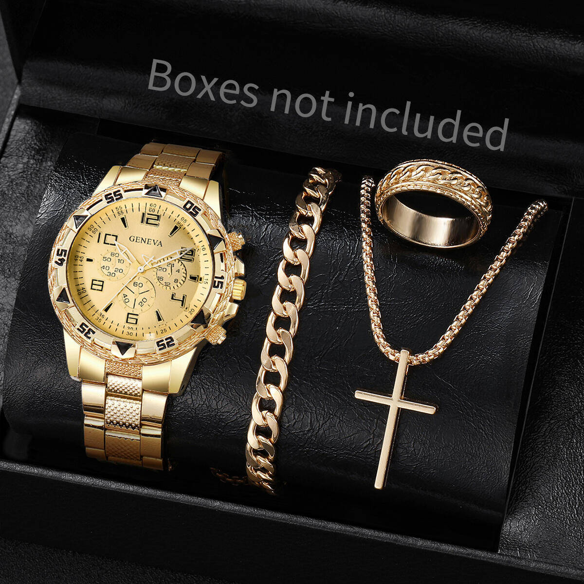 4PCS/Set Fashion Men Business  - Luxury Watch Market ulasan dan harga