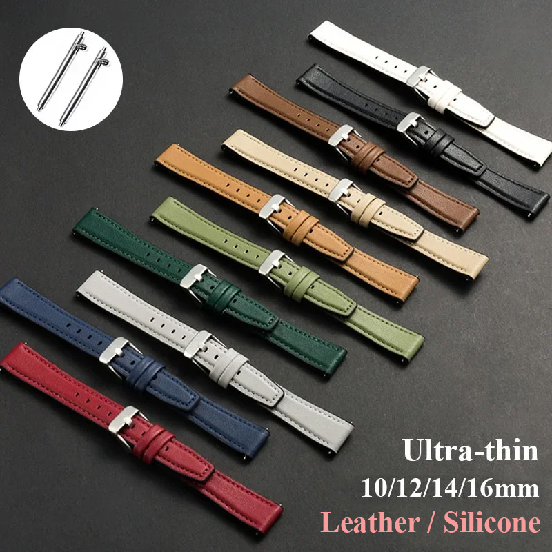 Ultra-thin Leather Watch Band  - Dress Watch Ultra Thin ulasan dan harga