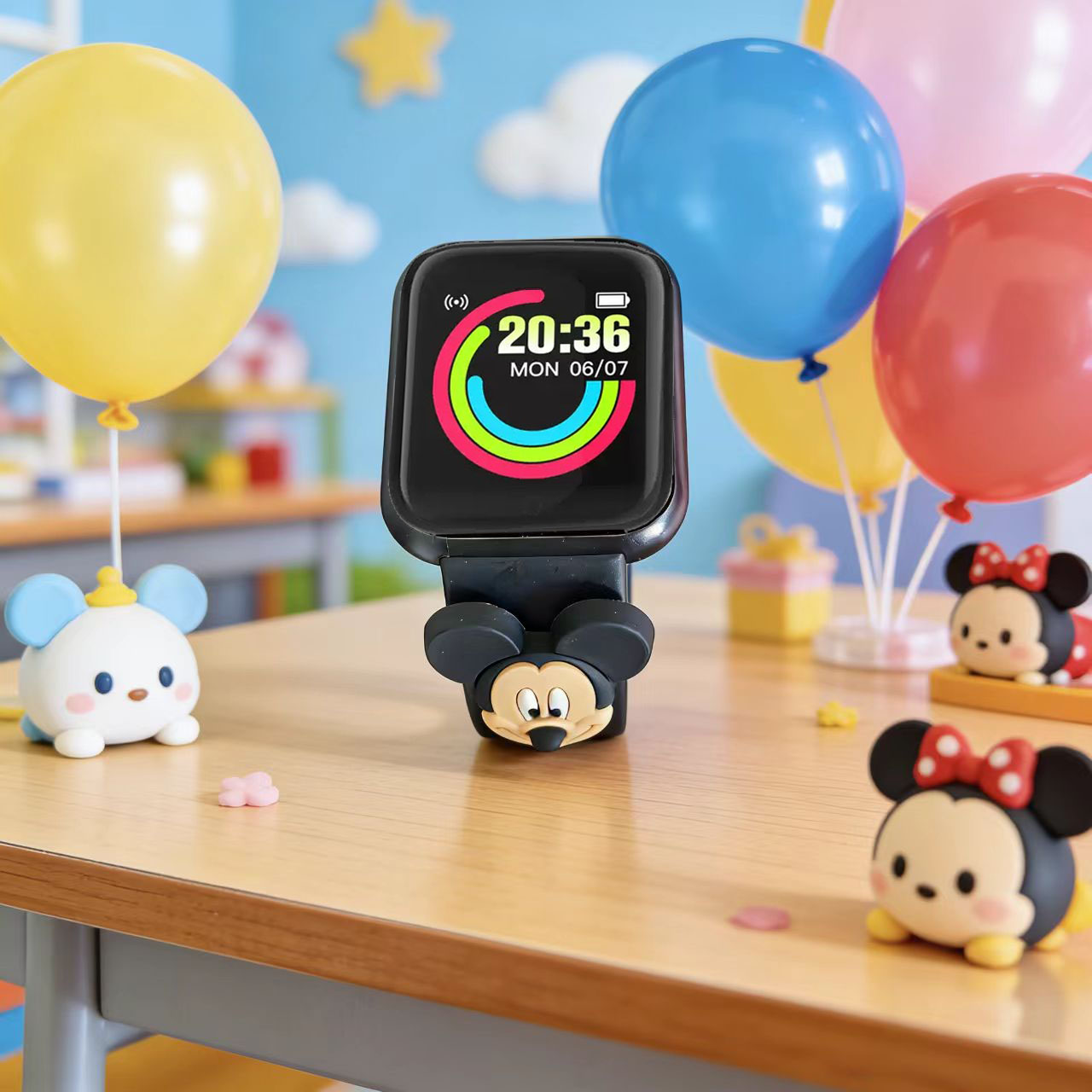 Disney Mickey cartoon children - Open Heart Watch ulasan dan harga
