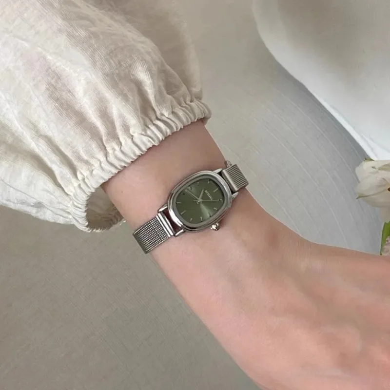 Small Oval Dial Green Watch Si - Luxury Watch For Girls ulasan dan harga