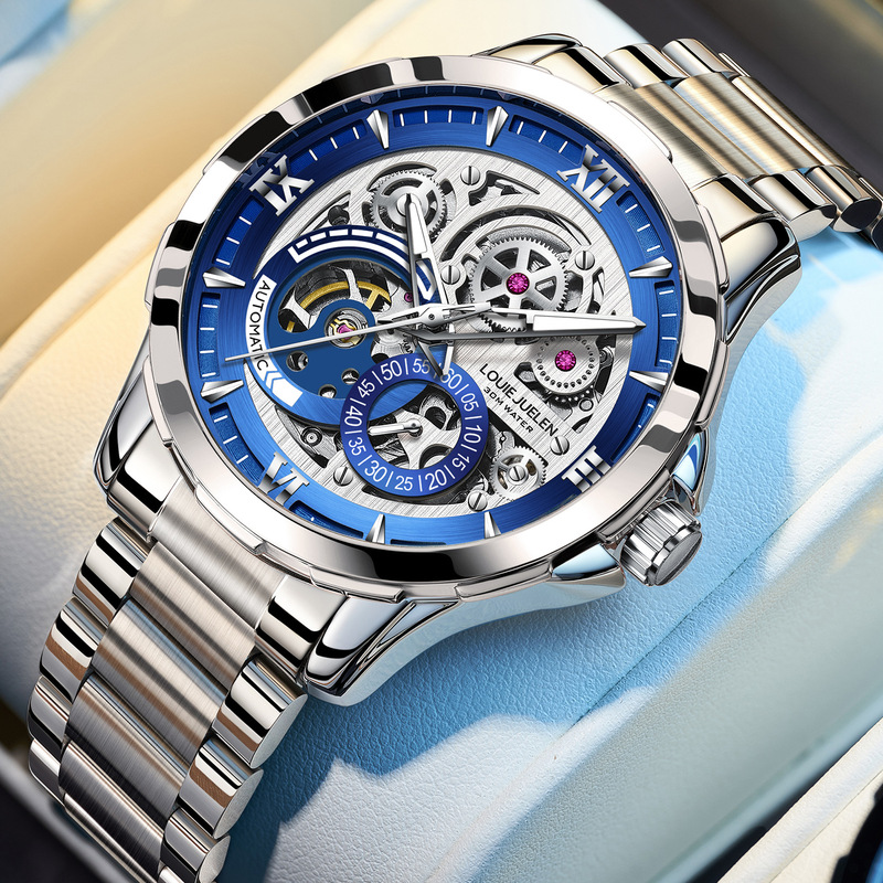 Automatic Mechanical Watch Men - Chronograph Flyback Watch ulasan dan harga