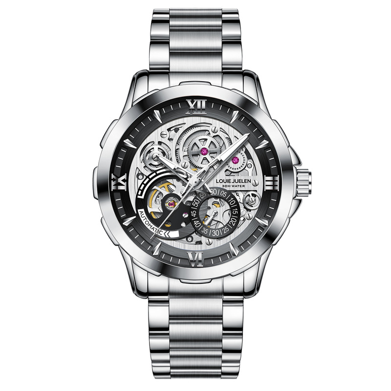 Automatic Mechanical Watch Men - Chronograph Flyback Watch ulasan dan harga